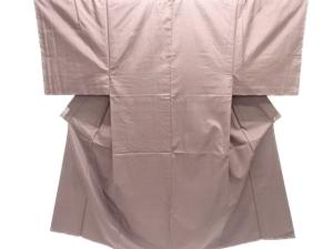 未使用品　手織り節紬男物着物アンサンブル・長襦袢セット